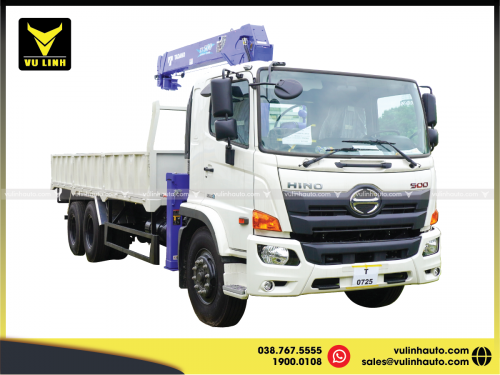 Xe tải gắn cẩu Tadano 5 tấn Hino FL